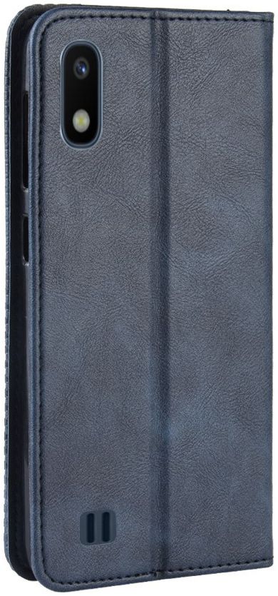 Samsung Galaxy A10 Portemonnee Vintage Hoesje Blauw afbeelding 7