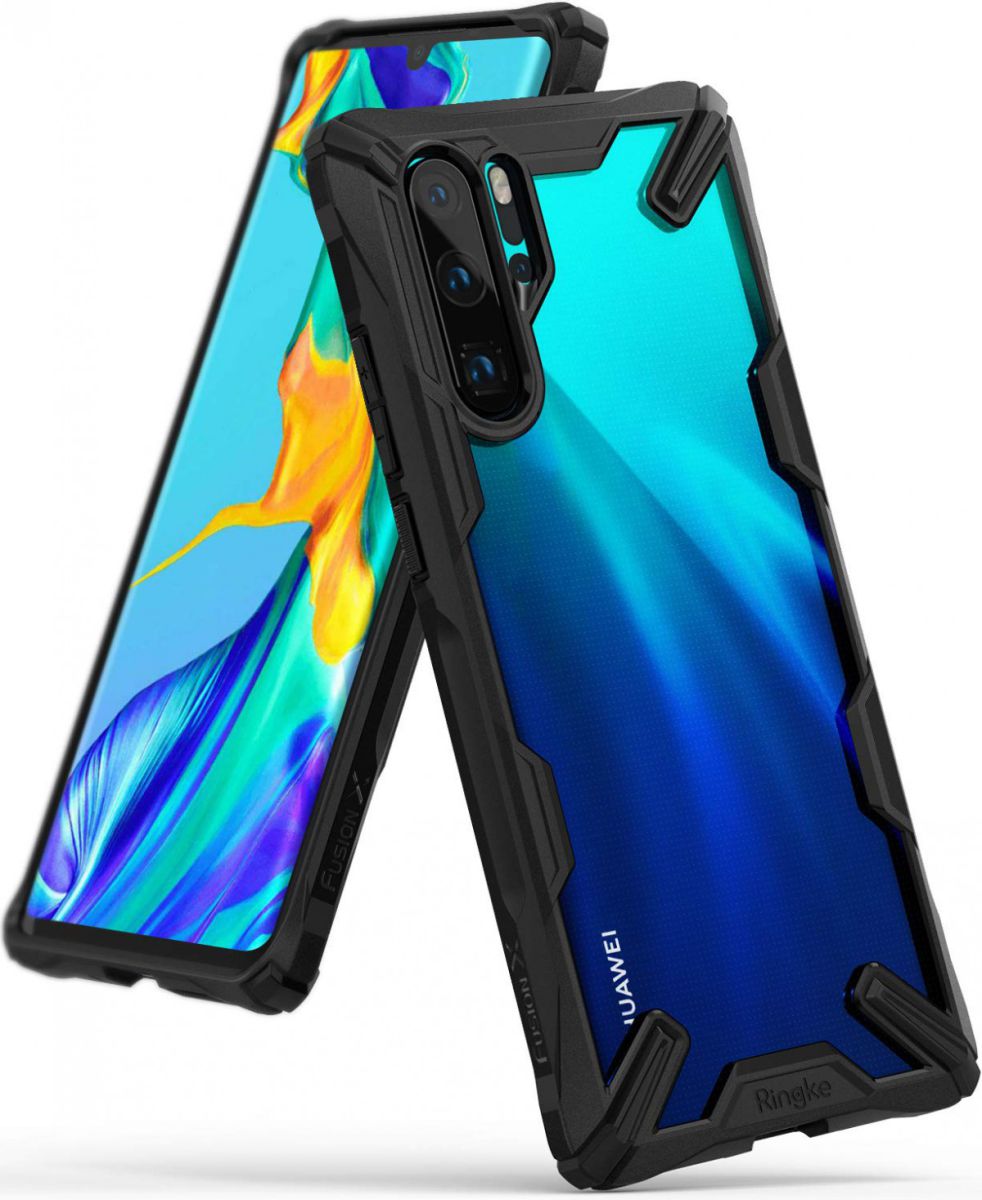 Ringke Fusion X Huawei P30 Pro Hoesje Zwart | GSMpunt.nl