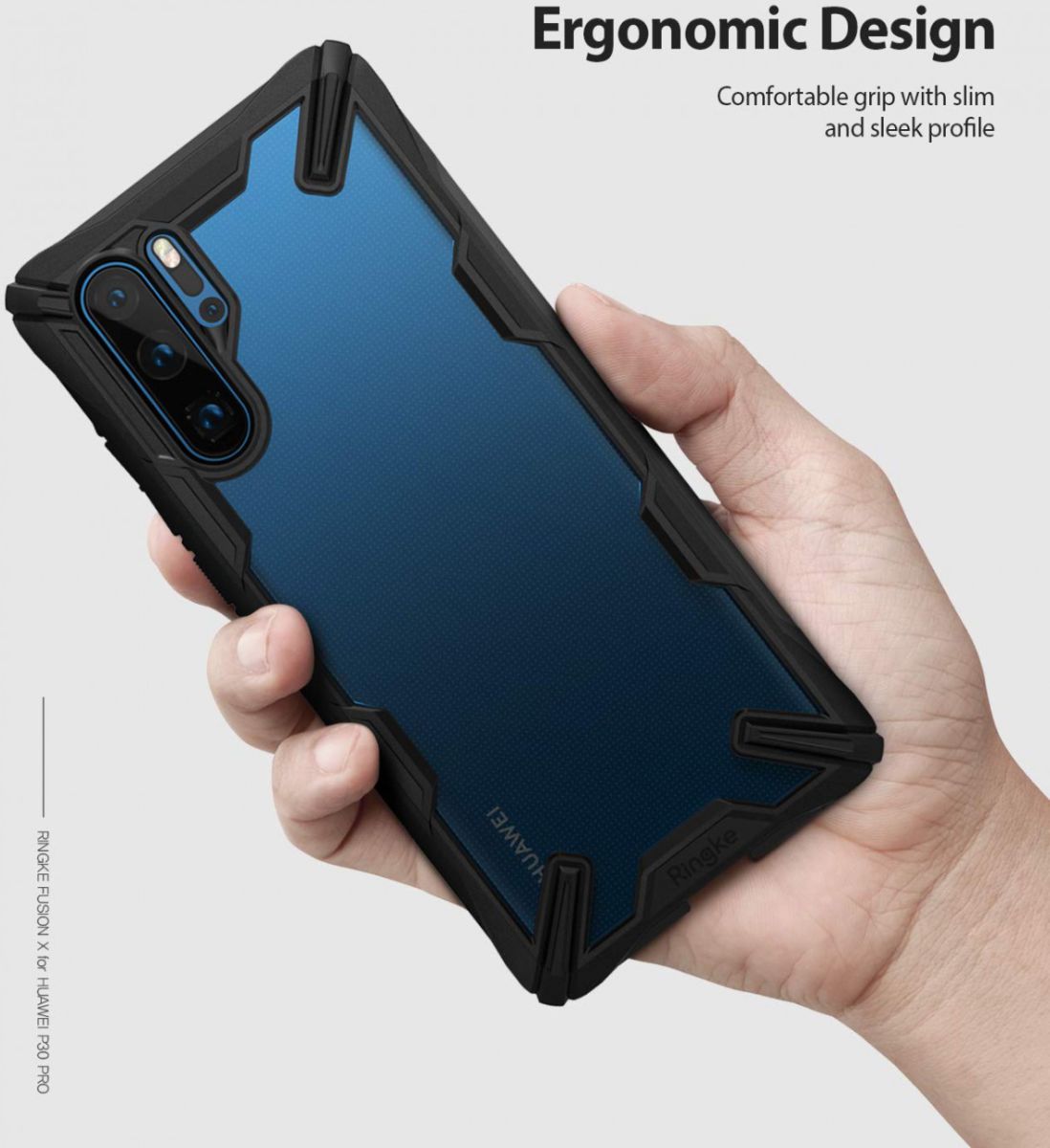 Ringke Fusion X Huawei P30 Pro Hoesje Zwart afbeelding 4