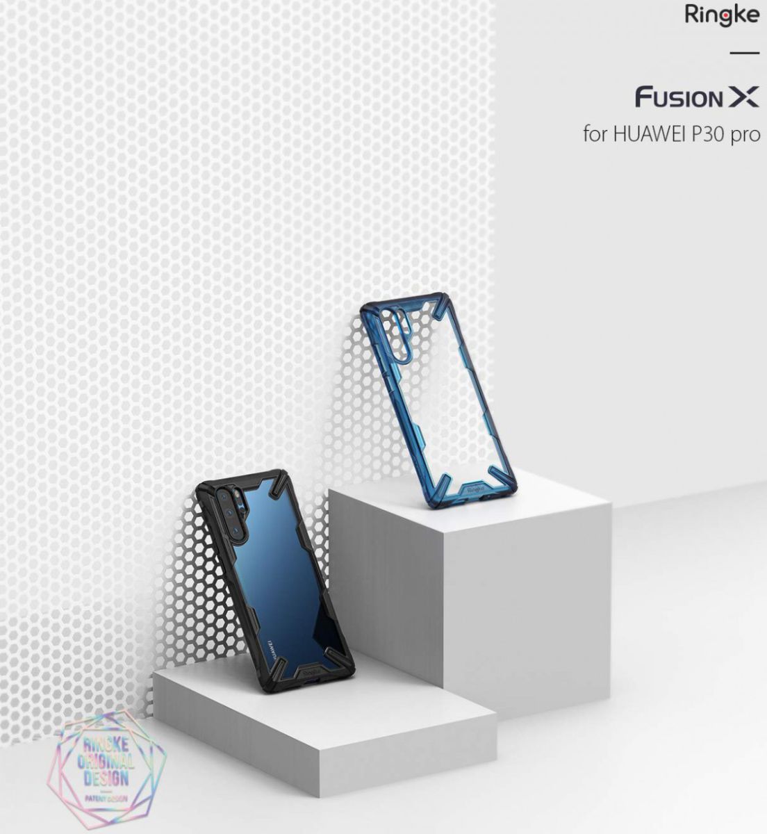 Ringke Fusion X Huawei P30 Pro Hoesje Zwart afbeelding 6