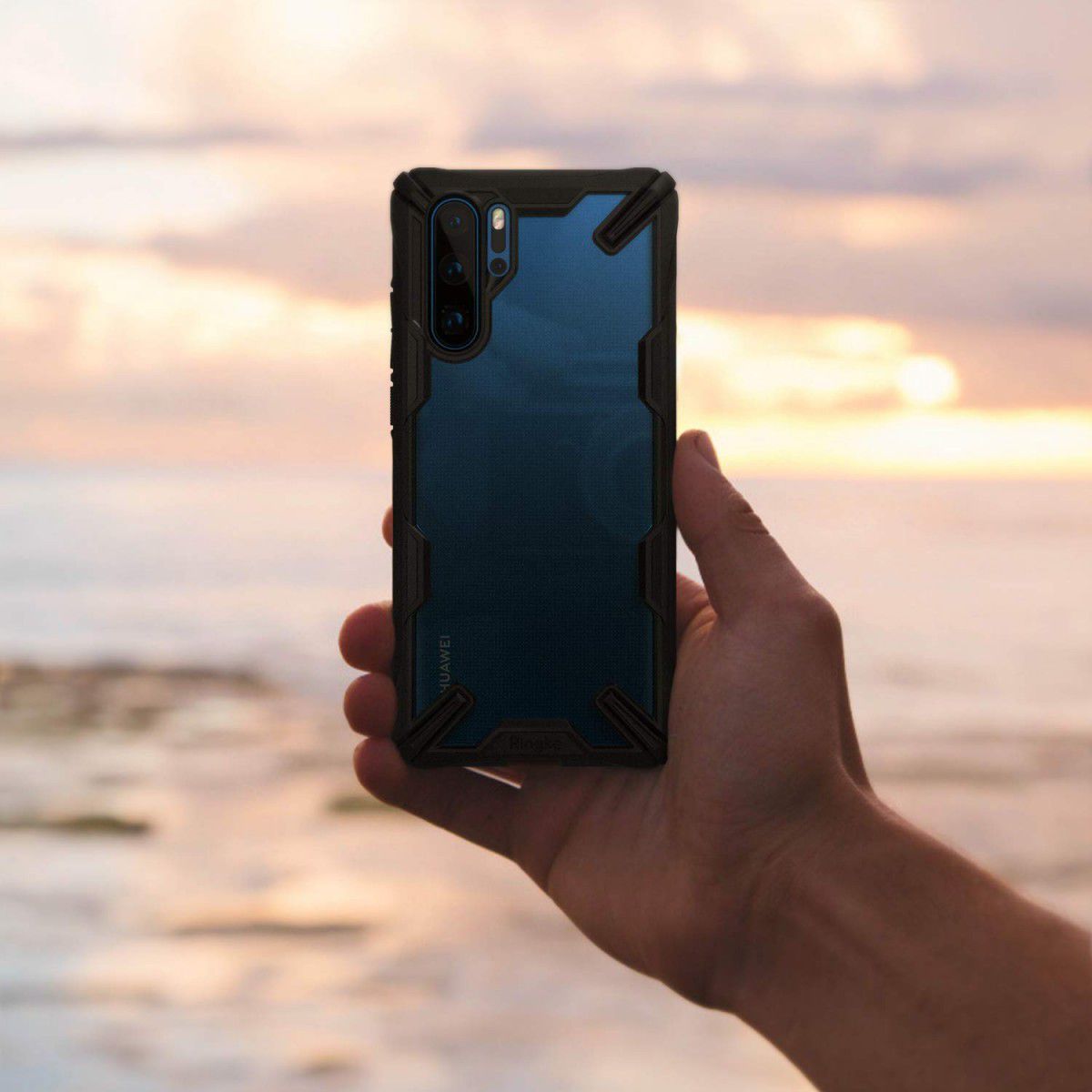 Ringke Fusion X Huawei P30 Pro Hoesje Zwart afbeelding 9