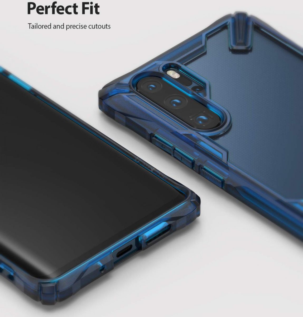 Ringke Fusion X Huawei P30 Pro Hoesje Blauw afbeelding 3