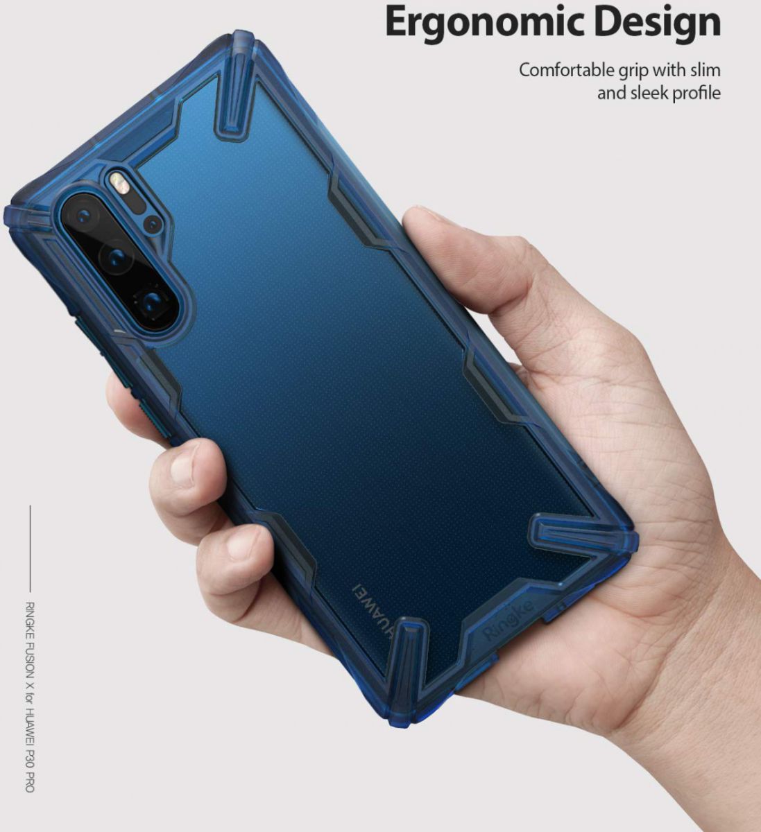Ringke Fusion X Huawei P30 Pro Hoesje Blauw afbeelding 5