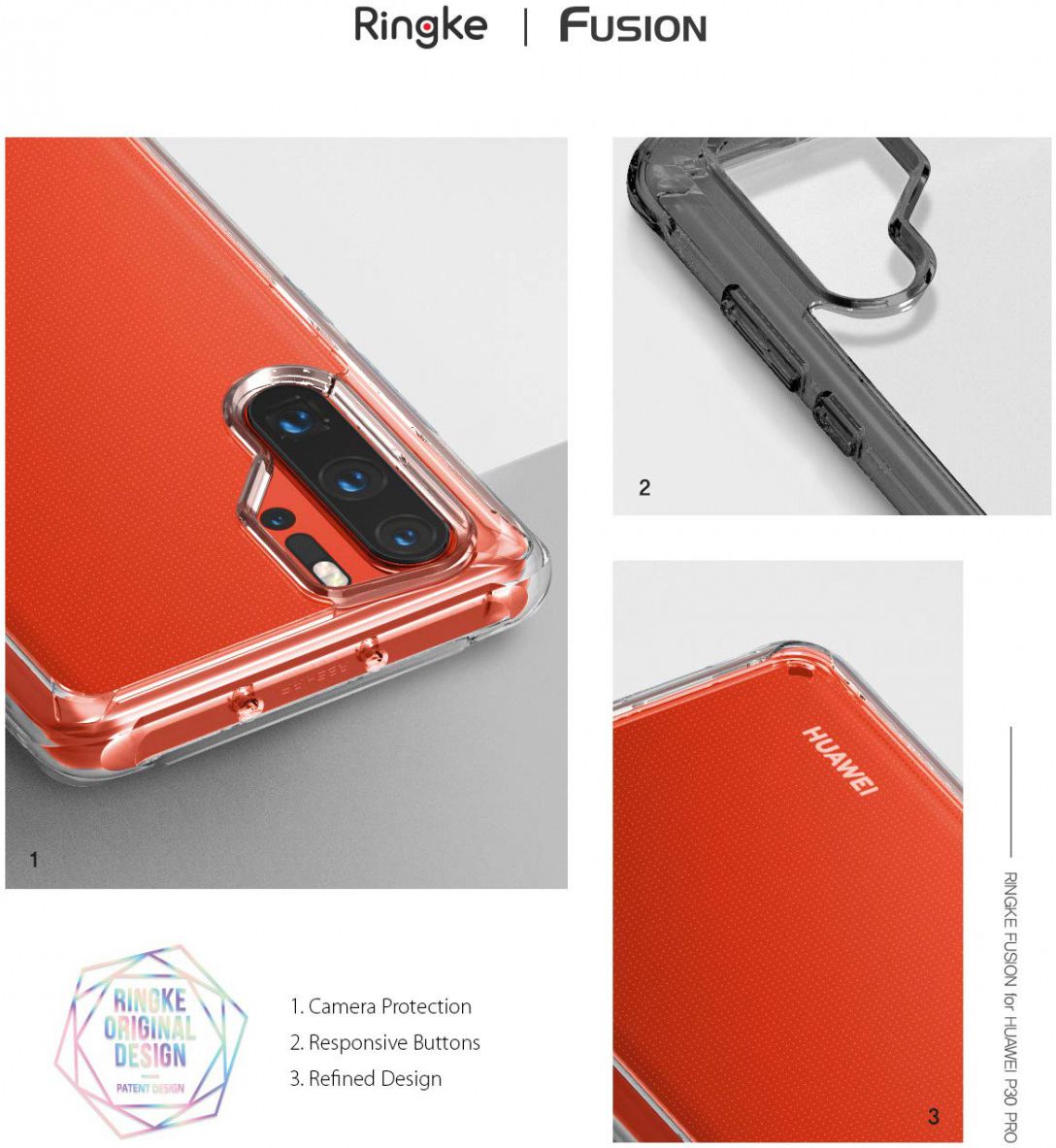 Ringke Fusion Huawei P30 Pro Hoesje Zwart afbeelding 17