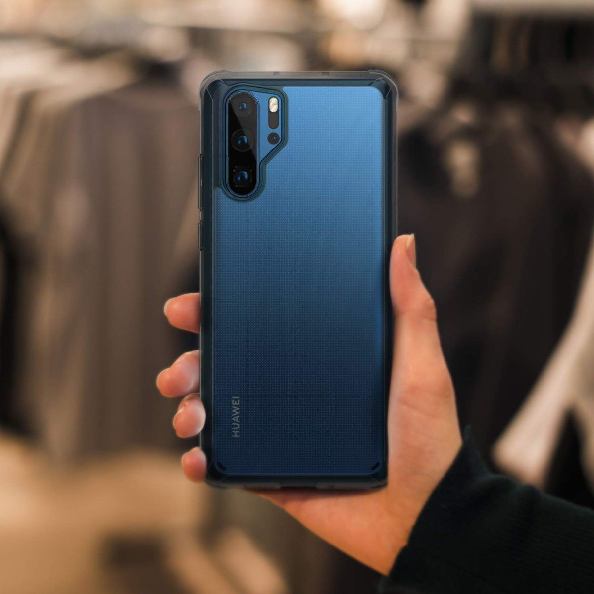 Ringke Fusion Huawei P30 Pro Hoesje Zwart afbeelding 6