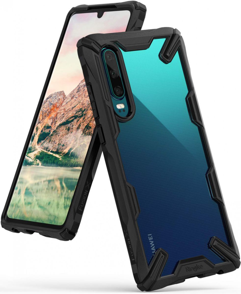 Ringke Fusion X Huawei P30 Hoesje Zwart afbeelding 1