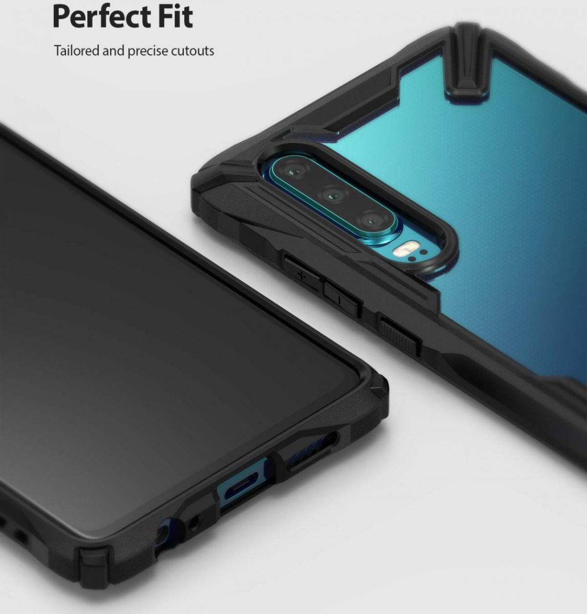 Ringke Fusion X Huawei P30 Hoesje Zwart afbeelding 5