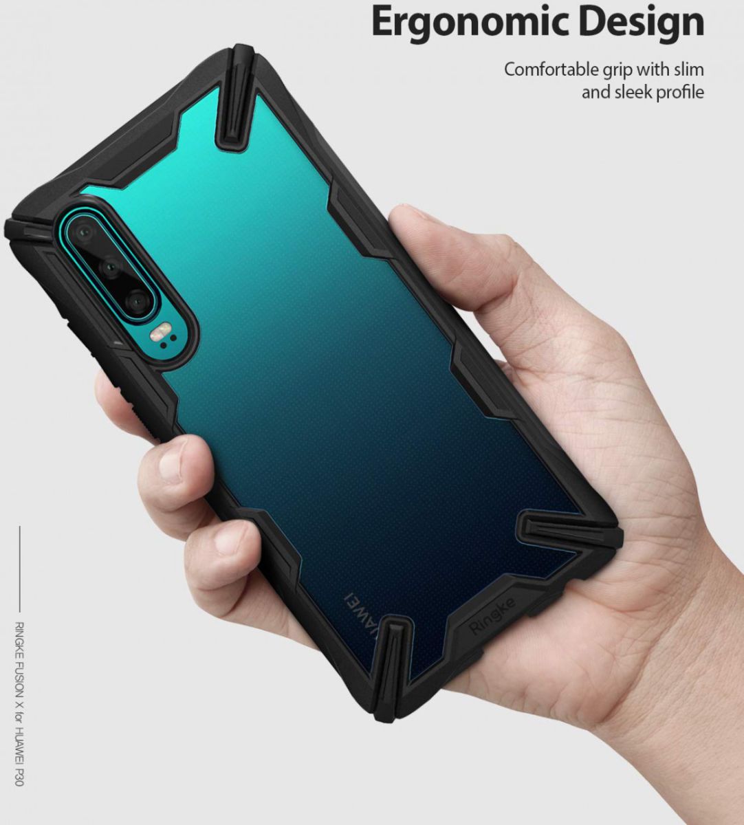 Ringke Fusion X Huawei P30 Hoesje Zwart afbeelding 6
