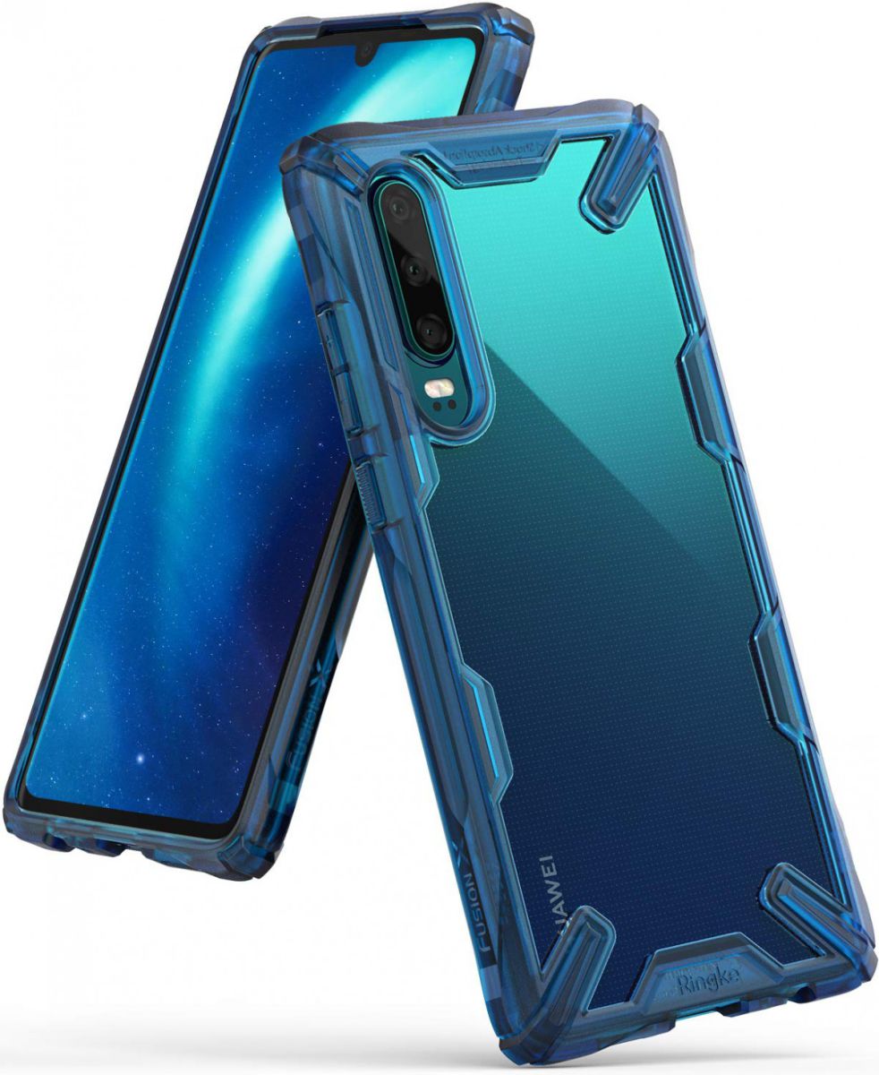 Ringke Fusion X Huawei P30 Hoesje Blauw afbeelding 1