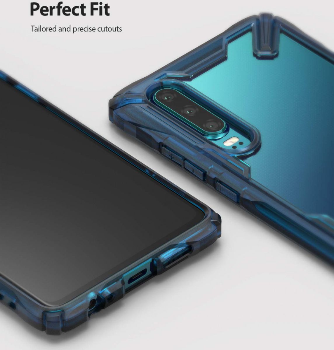 Ringke Fusion X Huawei P30 Hoesje Blauw afbeelding 5