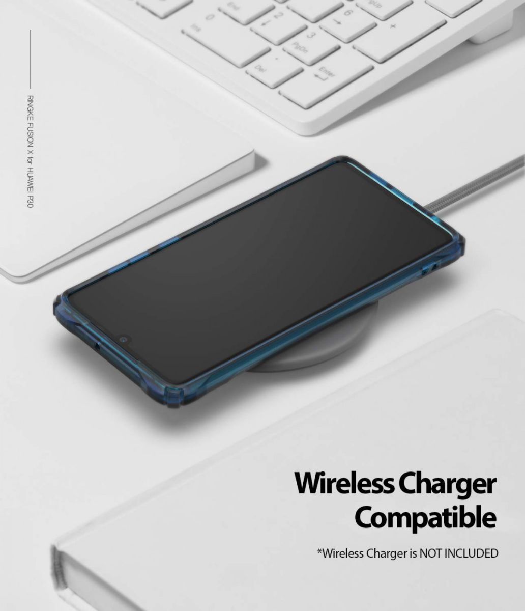 Ringke Fusion X Huawei P30 Hoesje Blauw afbeelding 8
