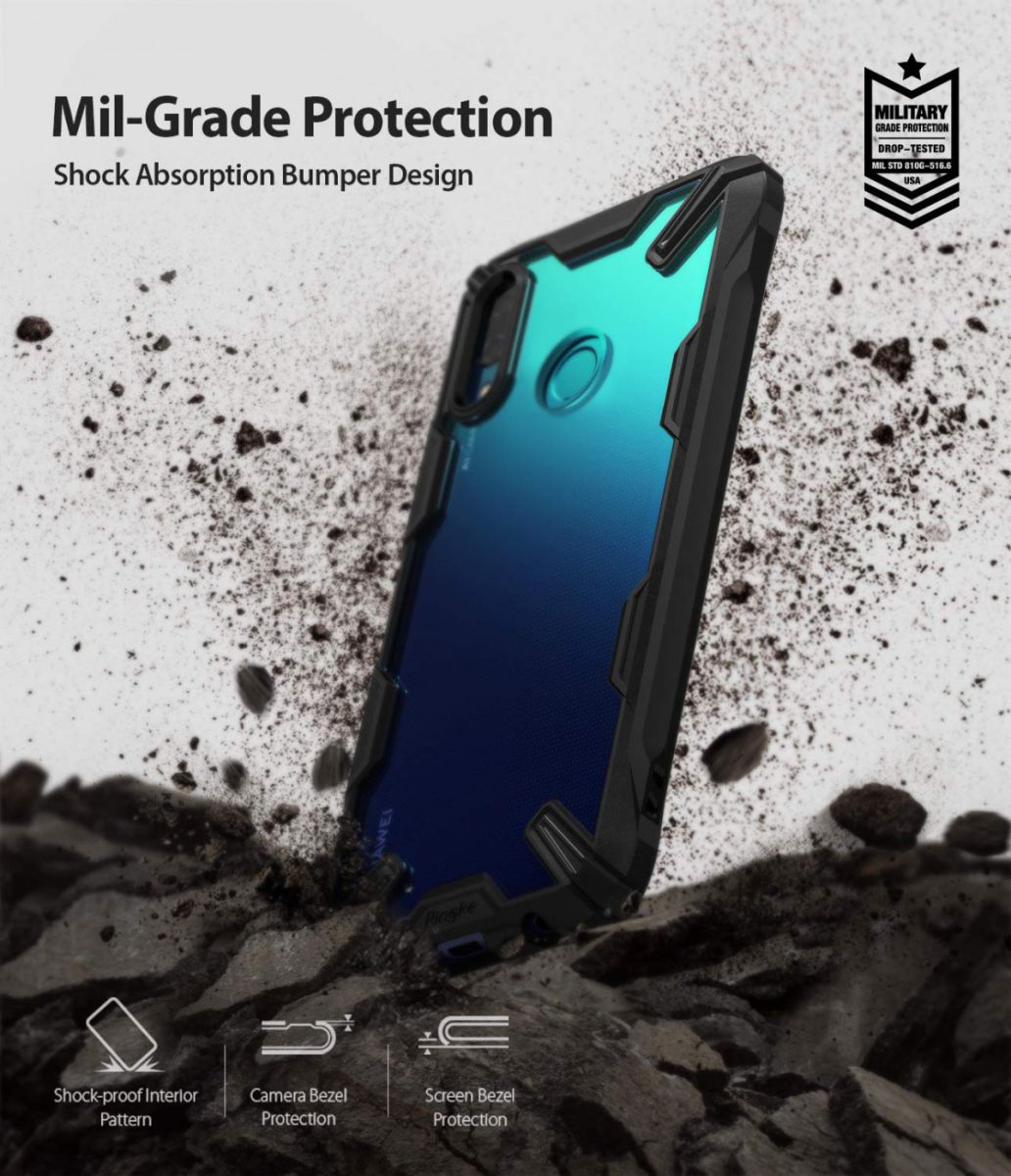 Ringke Fusion X Huawei P Smart 2019 Hoesje Zwart afbeelding 2