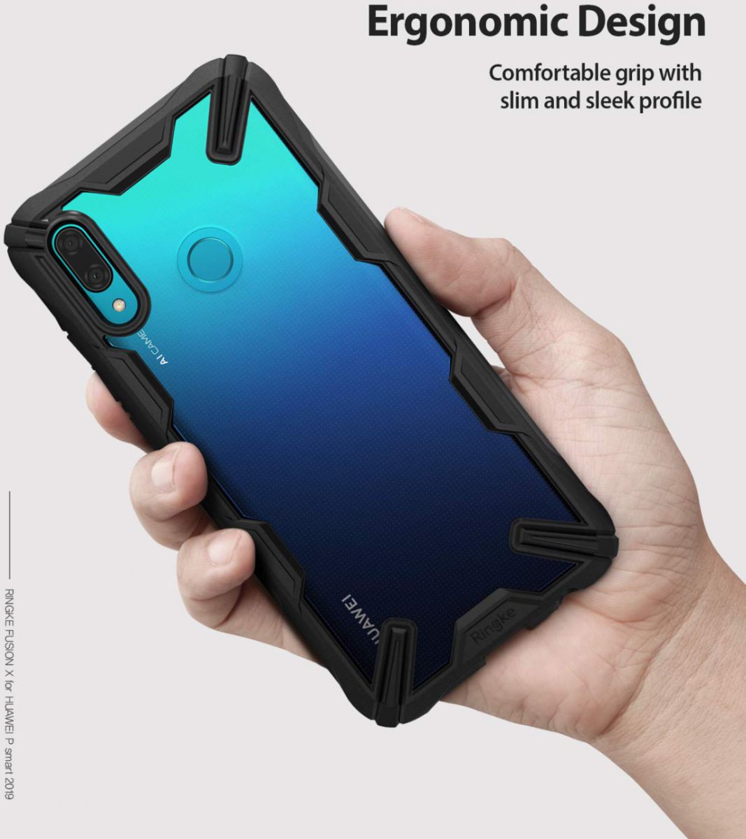 Ringke Fusion X Huawei P Smart 2019 Hoesje Zwart afbeelding 5
