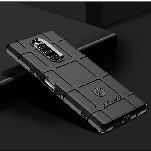 Sony Xperia 1 Anti-Shock TPU Hybride Hoesje Zwart afbeelding 2