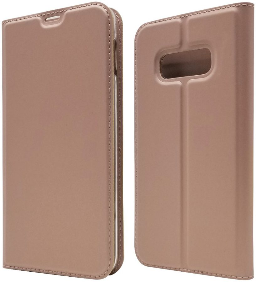 Samsung Galaxy S10E Kaarthouder Hoesje Rose Gold afbeelding 2