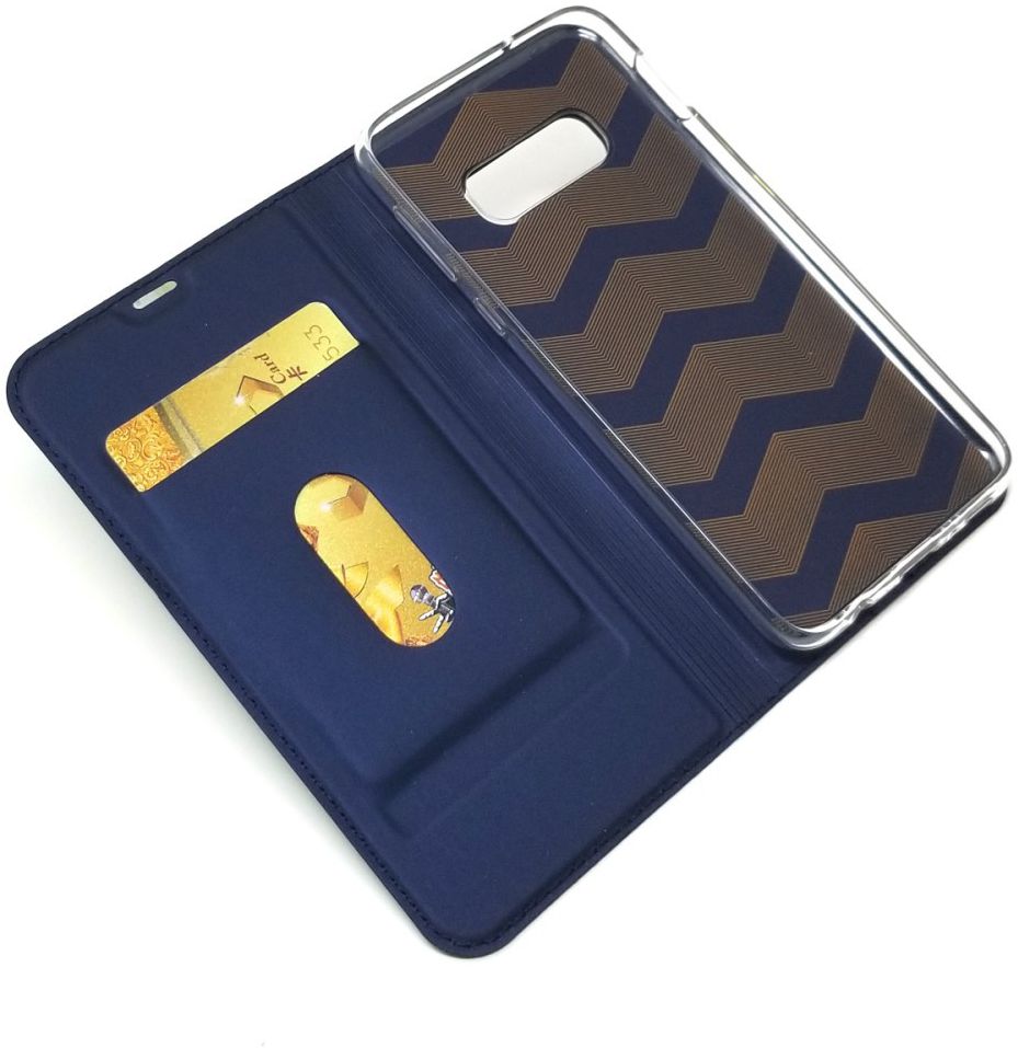 Samsung Galaxy S10E Kaarthouder Hoesje Blauw afbeelding 2