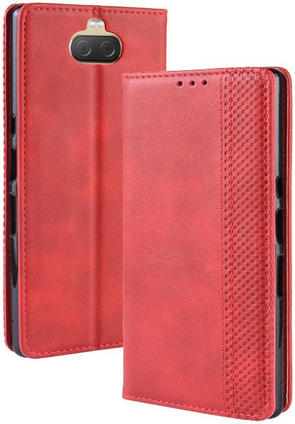 Sony Xperia 10 Vintage Portemonnee Hoesje Rood afbeelding 3