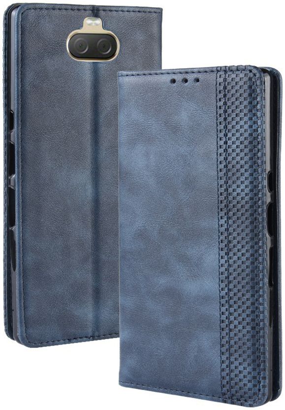 Sony Xperia 10 Vintage Portemonnee Hoesje Blauw afbeelding 2