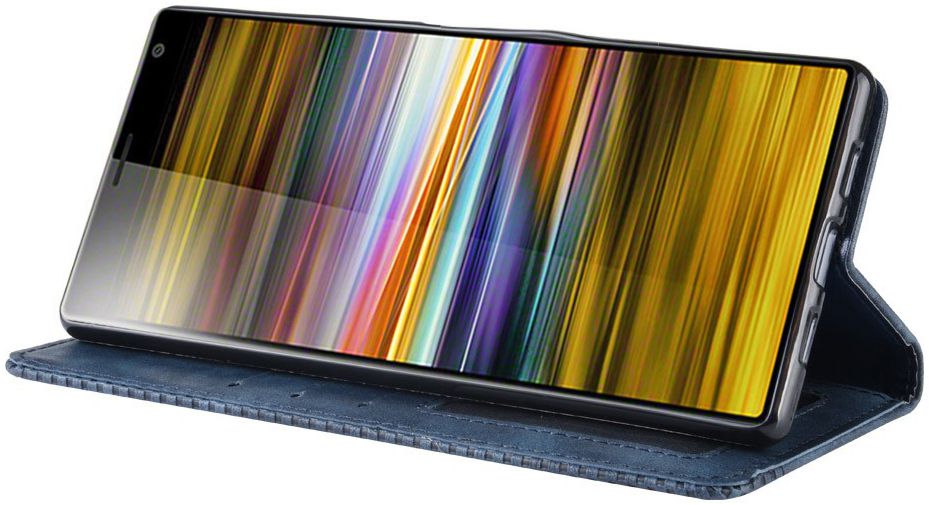 Sony Xperia 10 Vintage Portemonnee Hoesje Blauw afbeelding 5