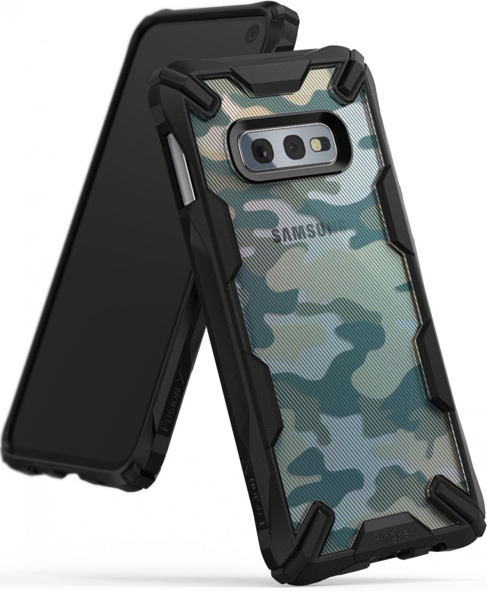 Ringke Fusion X Samsung Galaxy S10E Hoesje Camo Groen afbeelding 1
