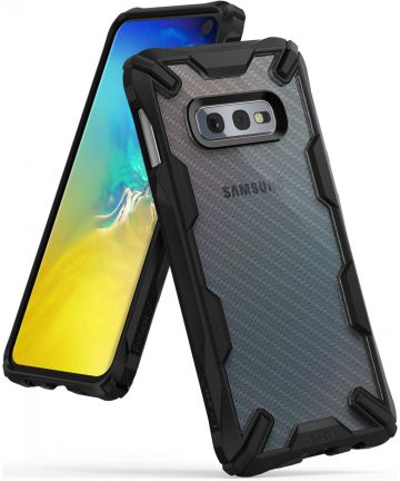 Ringke Fusion X Samsung Galaxy S10E Hoesje Carbon Fiber Hoesjes