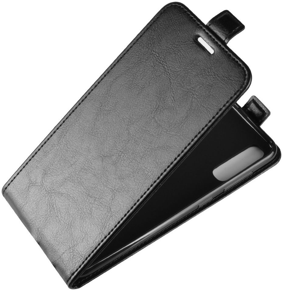 Samsung Galaxy A50 Hoesje Verticale Flipcase Zwart afbeelding 4