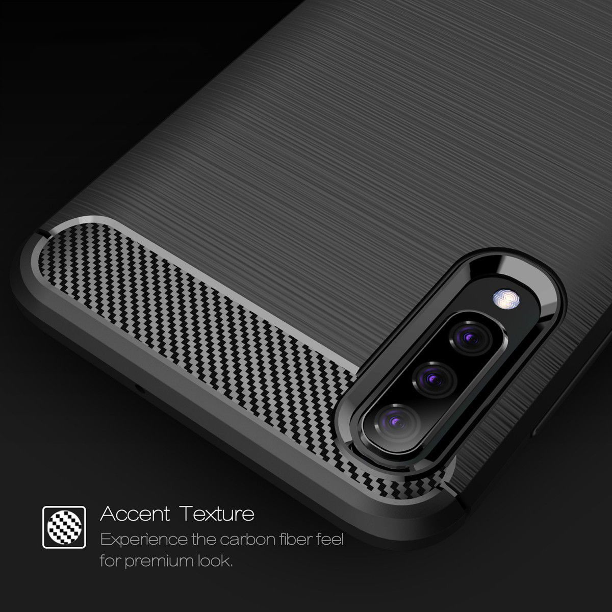 Samsung Galaxy A50 Hoesje Geborsteld TPU Rood afbeelding 5