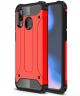 Samsung Galaxy A40 Hoesje Shock Proof Hybride Back Cover Rood