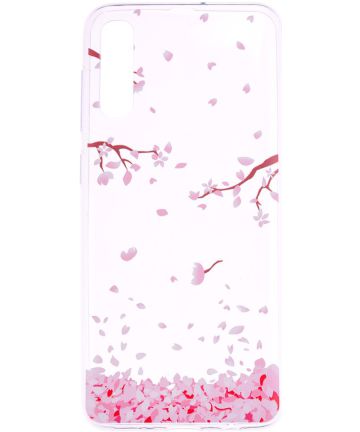 Samsung Galaxy A50 Hoesje TPU met Print Falling Petals Hoesjes