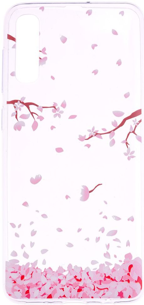 Samsung Galaxy A50 Hoesje TPU met Print Falling Petals afbeelding 1