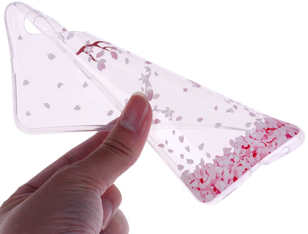 Samsung Galaxy A50 Hoesje TPU met Print Falling Petals afbeelding 2