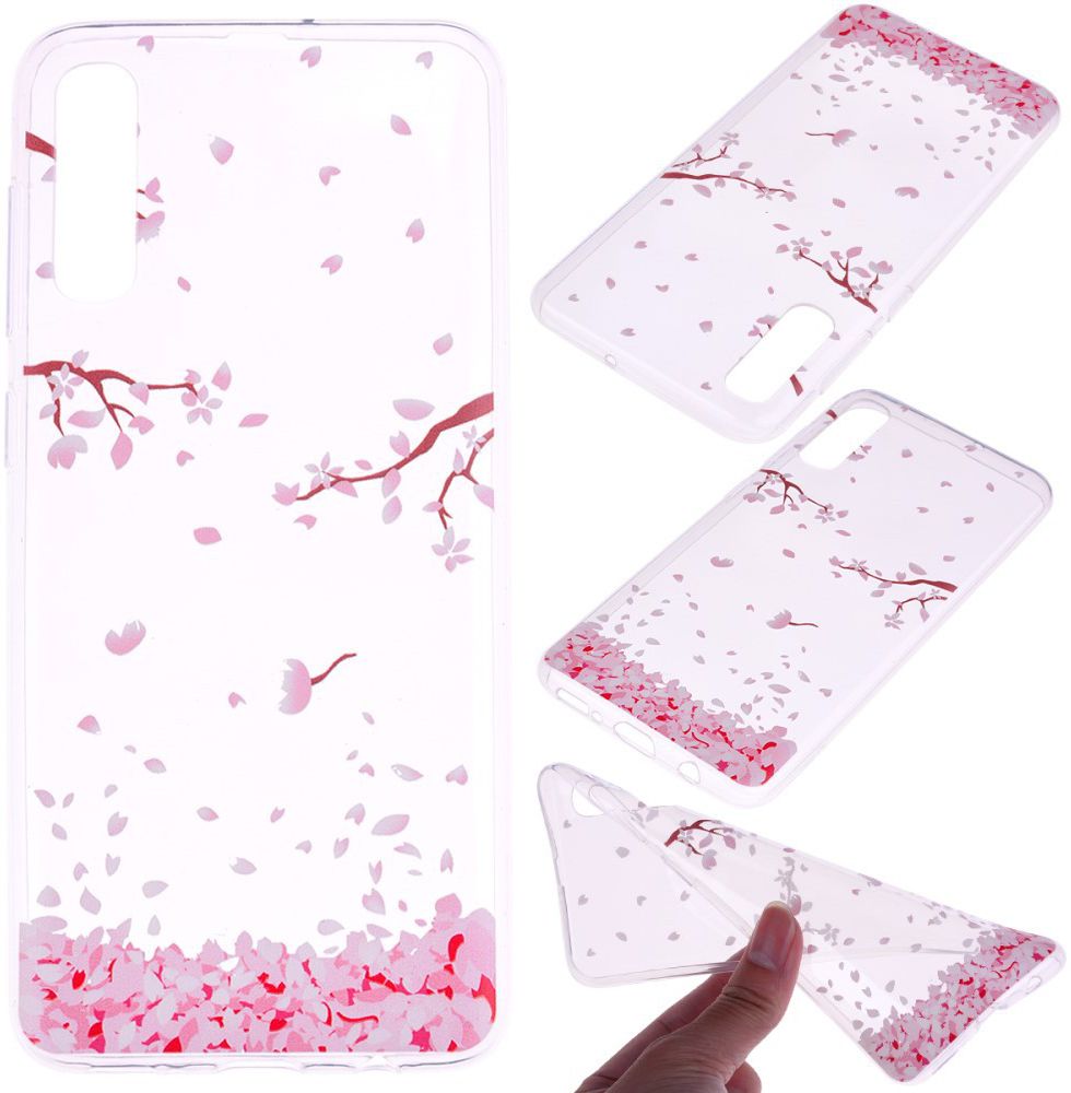 Samsung Galaxy A50 Hoesje TPU met Print Falling Petals afbeelding 5