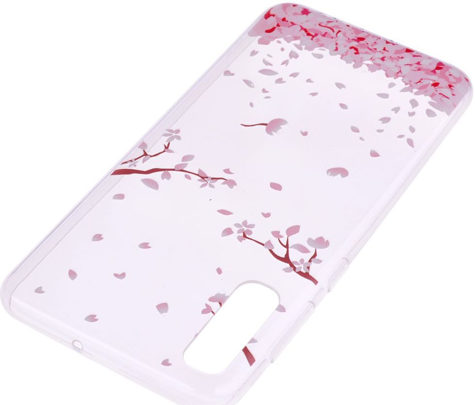 Samsung Galaxy A50 Hoesje TPU met Print Falling Petals afbeelding 4