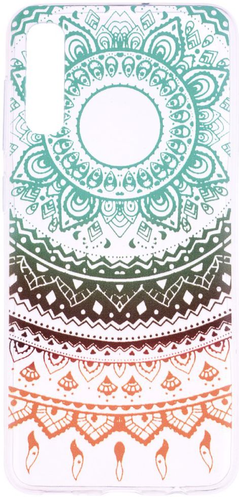 Samsung Galaxy A50 Hoesje TPU met Print Colorful Mandala afbeelding 1