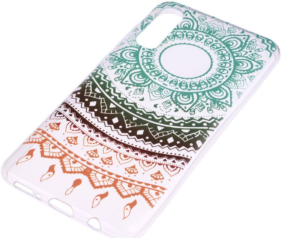 Samsung Galaxy A50 Hoesje TPU met Print Colorful Mandala afbeelding 4
