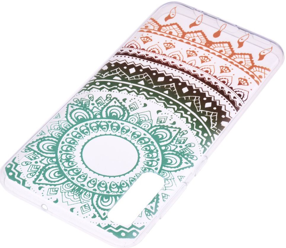 Samsung Galaxy A50 Hoesje TPU met Print Colorful Mandala afbeelding 5