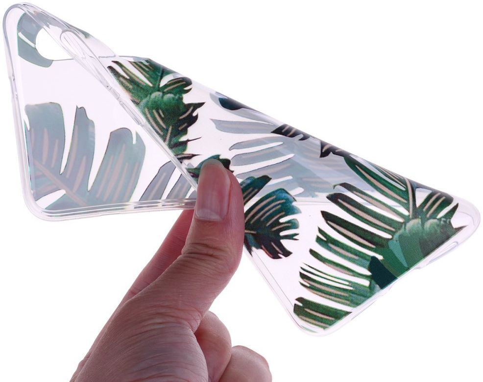 Xiaomi Mi 9 TPU Hoesje met Print Leaves afbeelding 2