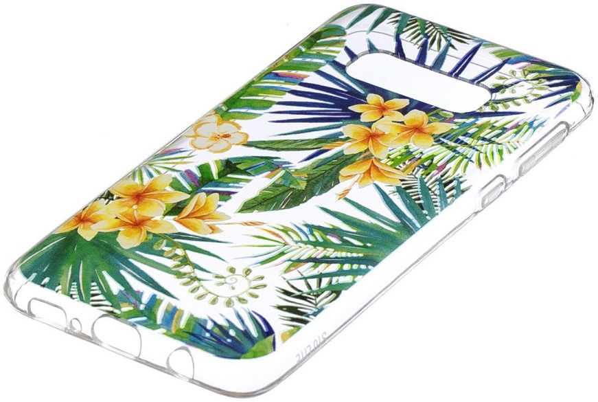 Samsung Galaxy S10E TPU Hoesje met Print Yellow Flowers afbeelding 3