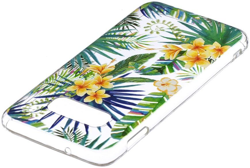Samsung Galaxy S10E TPU Hoesje met Print Yellow Flowers afbeelding 4