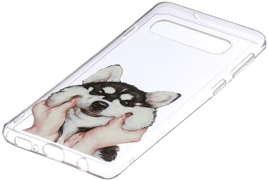 Samsung Galaxy S10 TPU Hoesje met Print Dog afbeelding 3