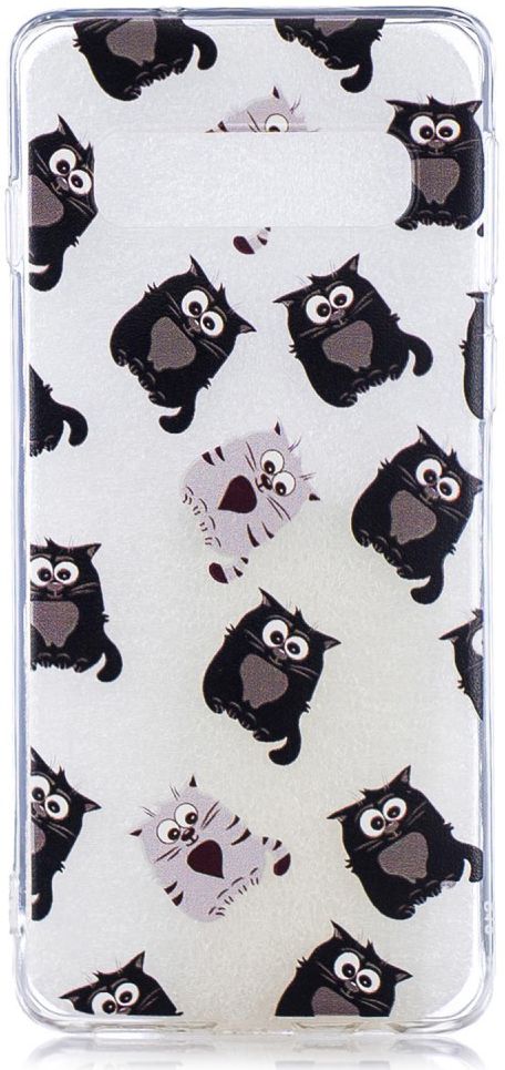Samsung Galaxy S10 TPU Hoesje met Print Kitten afbeelding 1