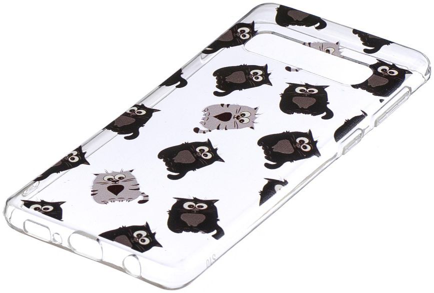 Samsung Galaxy S10 TPU Hoesje met Print Kitten afbeelding 3