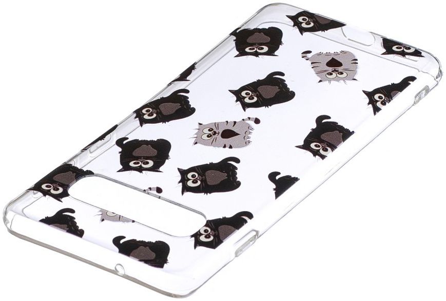 Samsung Galaxy S10 TPU Hoesje met Print Kitten afbeelding 4