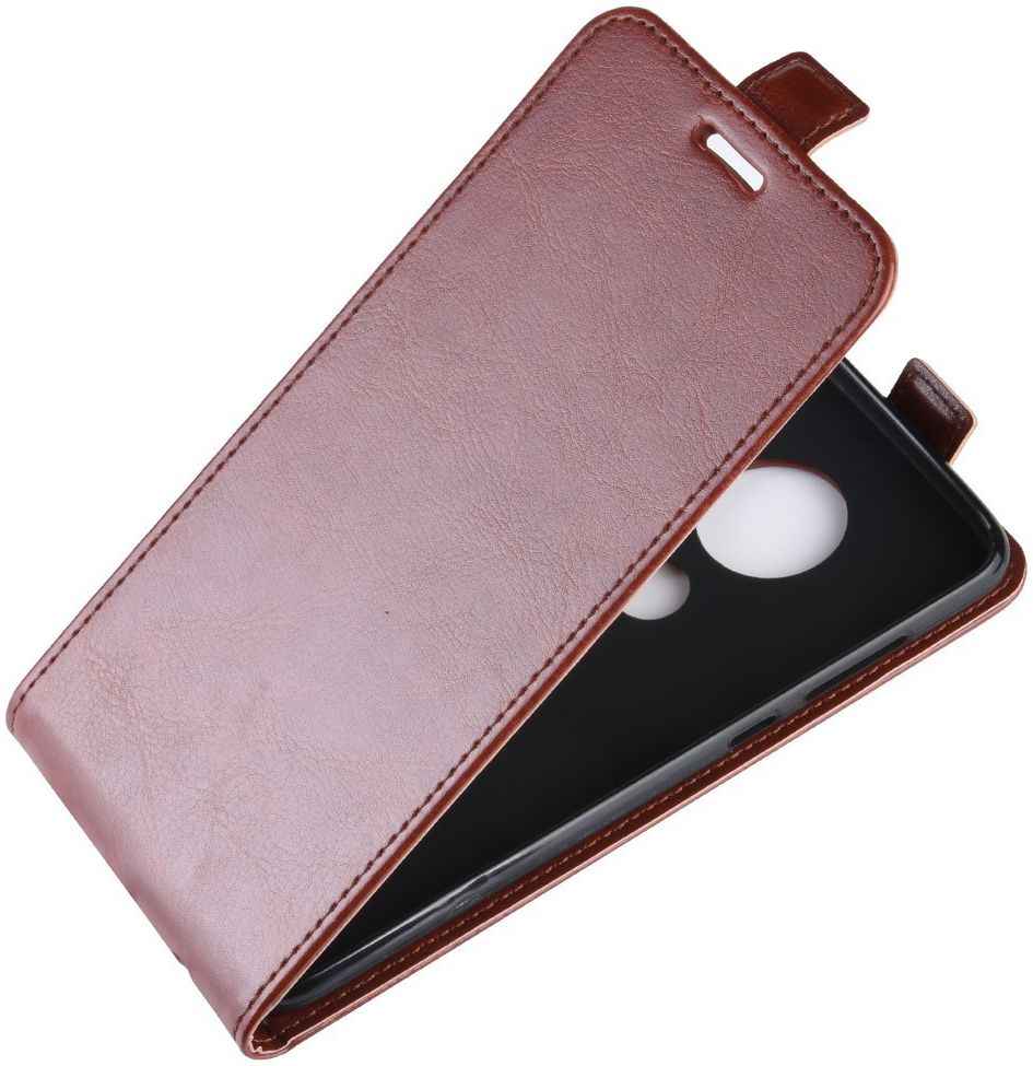 Motorola Moto G7 / G7 Plus Verticale Flipcase Bruin afbeelding 5