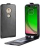 Motorola Moto G7 Play Verticale Flipcase Zwart