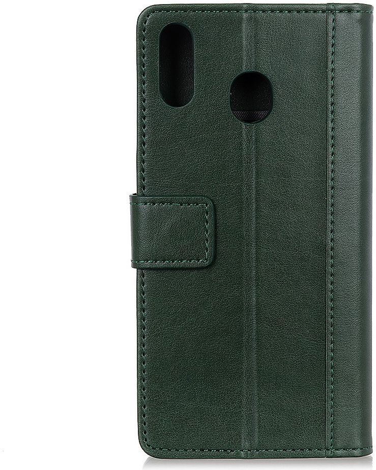 Huawei Y6s / Y6 (2019) Hoesje Lederen Portemonnee Stand Groen afbeelding 3