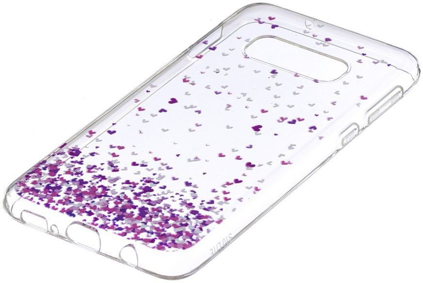 Samsung Galaxy S10E Print TPU Hoesje Transparant Hearts Pattern afbeelding 3