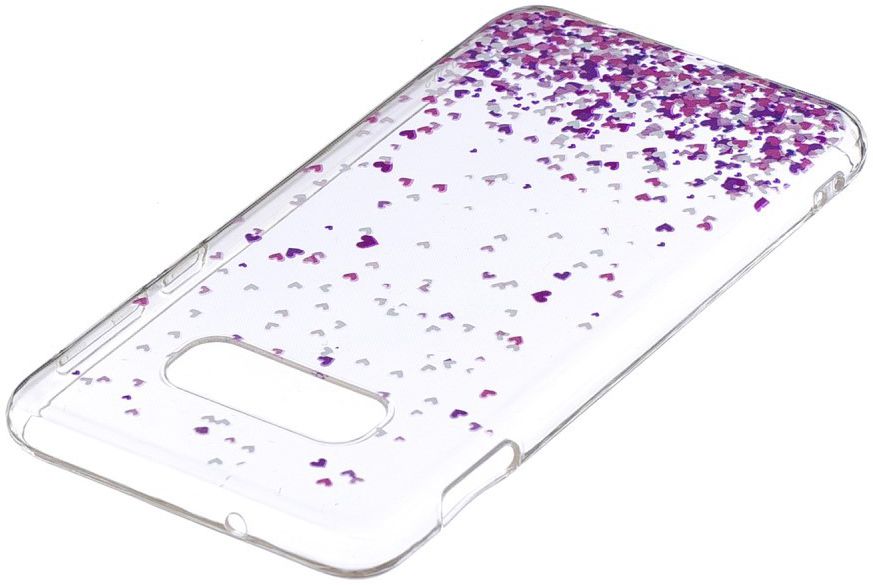 Samsung Galaxy S10E Print TPU Hoesje Transparant Hearts Pattern afbeelding 4