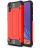 Samsung Galaxy A10 Hoesje Shock Proof Hybride Back Cover Rood