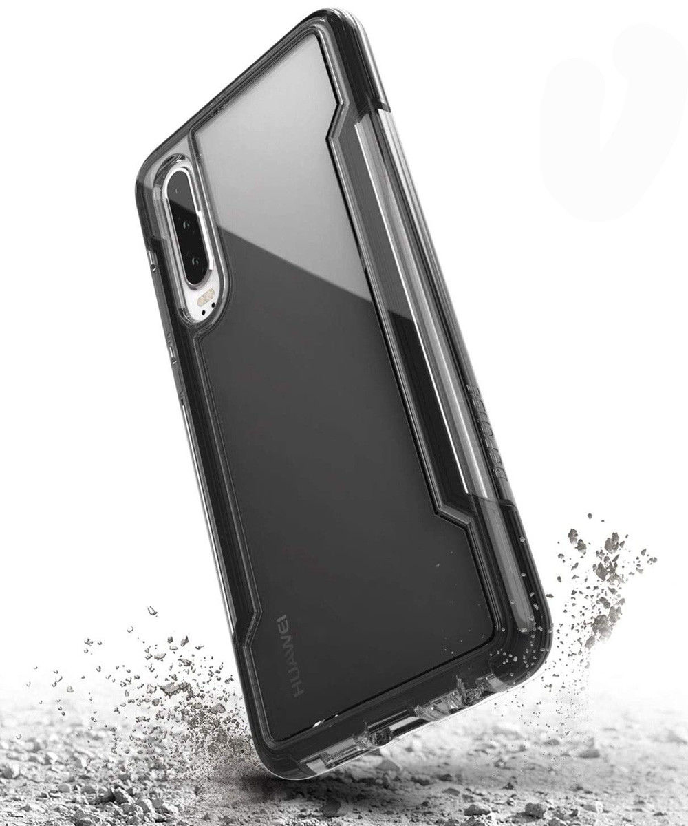 Raptic Clear Huawei P30 Hoesje Transparant/Zwart afbeelding 2
